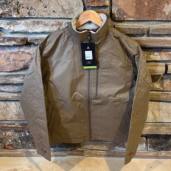 Ariat Grizzly Canvas Insulated Jacket in Cub Brown Conceal Carry